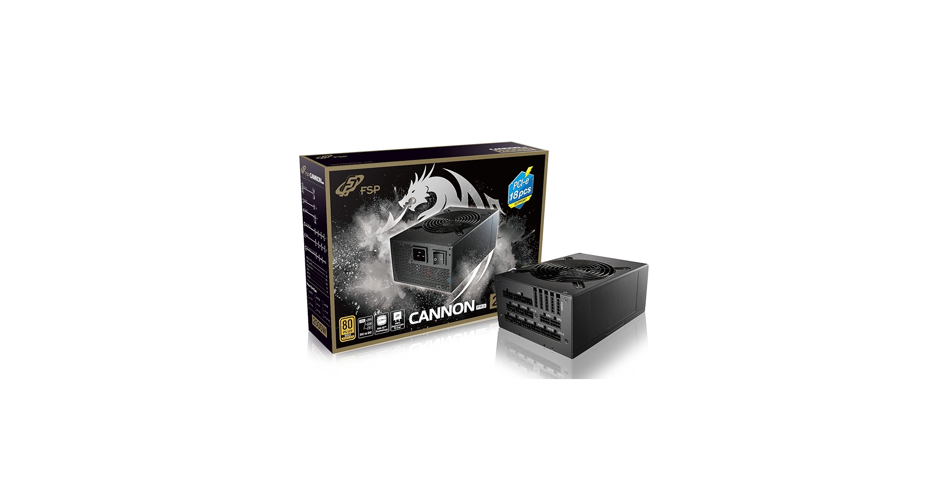 FSP CANNON PRO 2000W PC電源 80Plus Gold FSP 2000W CANNON PRO ATX3.0 (PCIe5.0) 80Plus 230V EU GOLD